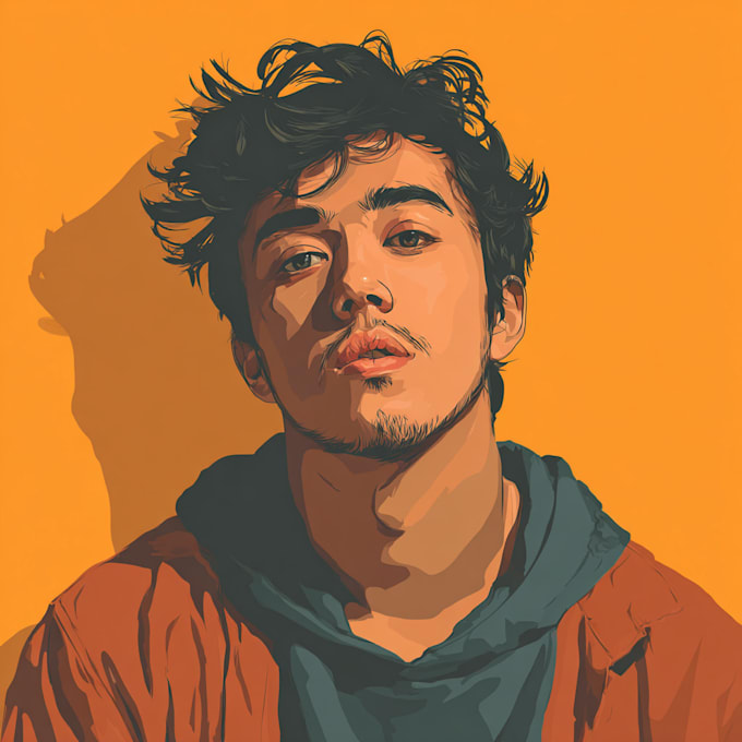 draw portrait vector illustration