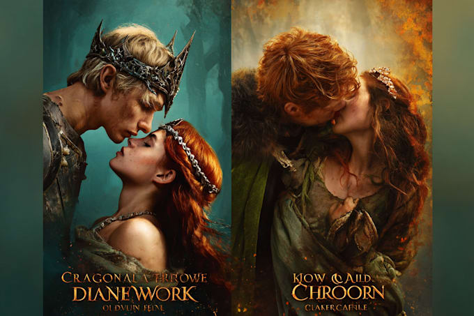 design fantasy, romance and sci fi book covers