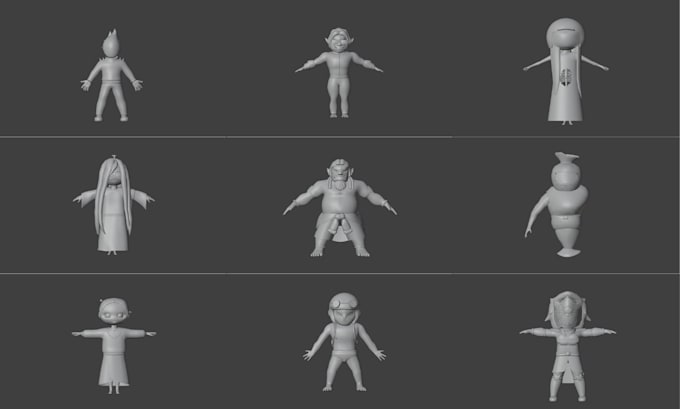 design 3d characters and props based on your references