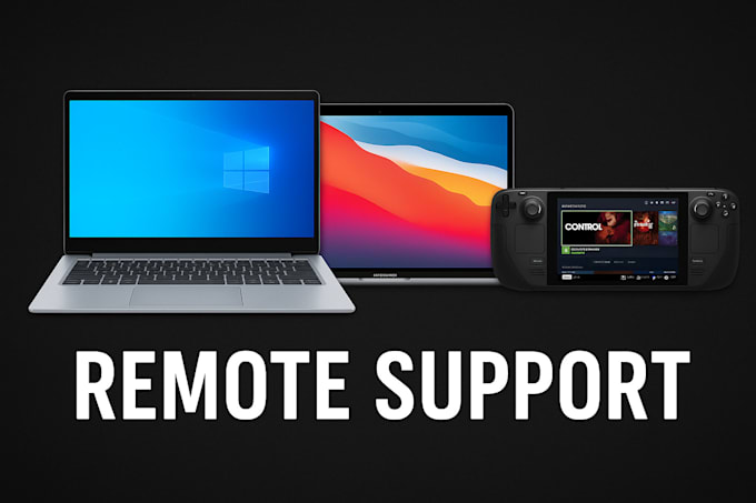 provide remote support for windows, mac, and steam deck computers