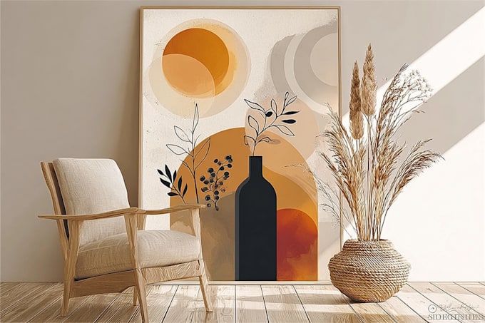 design printable abstract wall art posters