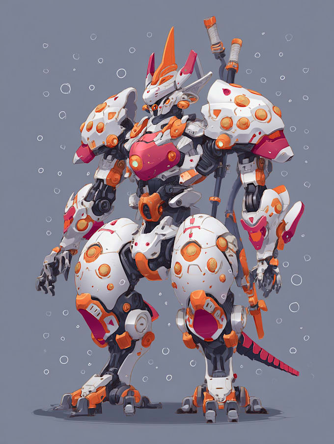 do complete mecha concept arts