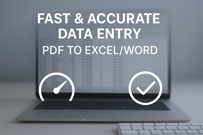 provide PDF conversion and typing services