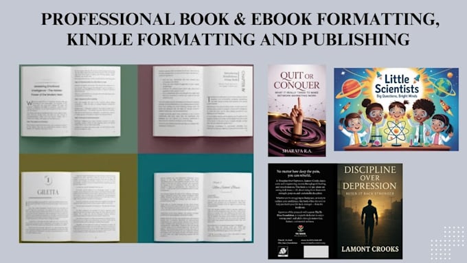 do ebook formatting, kindle ebook editing and paperback formatting