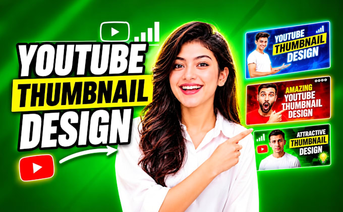 design attractive eye catchy youtube thumbnail for you