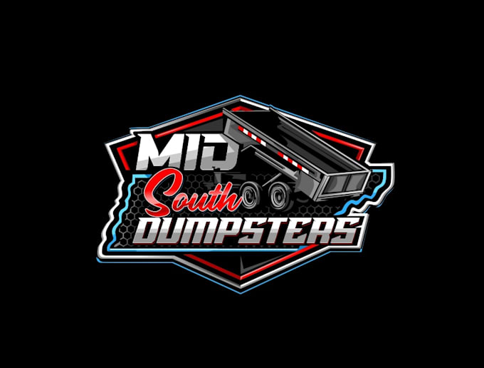 create high quality and beautiful dumpster logo design
