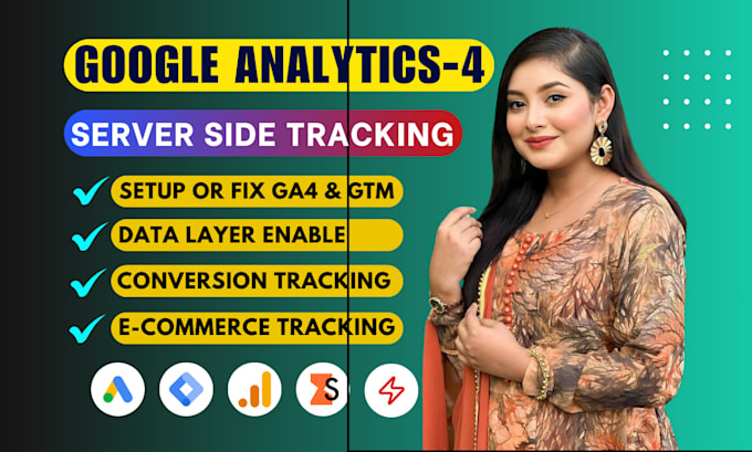 setup google analytics 4, ga4 ecommerce tracking, ga4 server side tracking, GTM