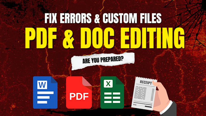 convert and perform pdfs and docs amendments, text, images, and more