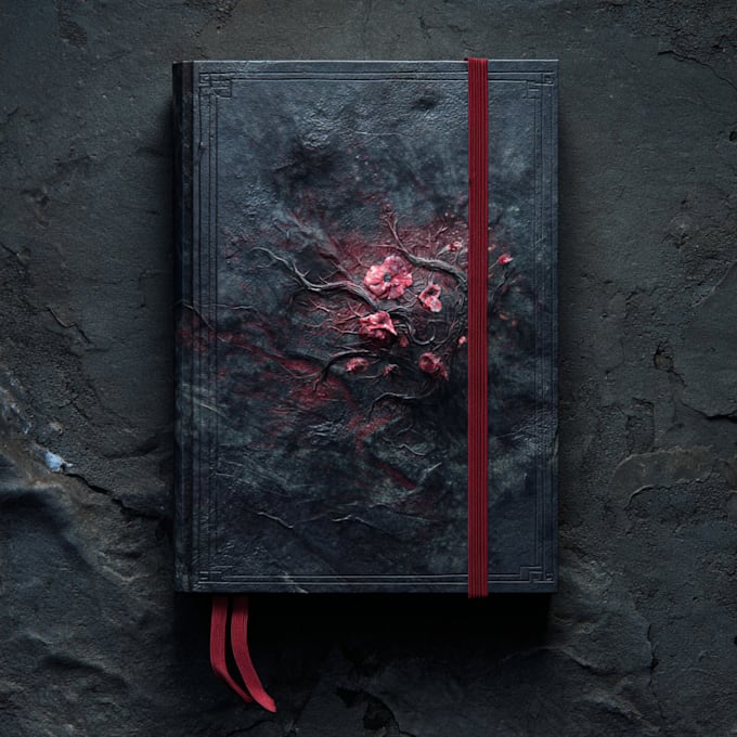 design an eccentric dark book cover