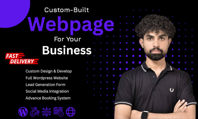 design, develop webpage for your business