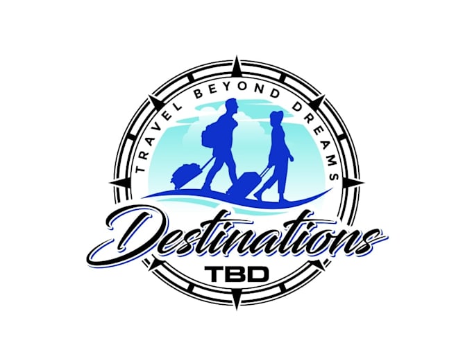 create high quality and beautiful travel agency logo design
