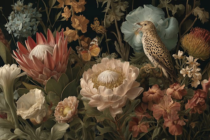 make any floral, animal or botanical art