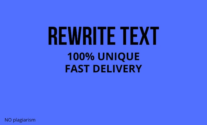 rewrite your text to make it unique and professional