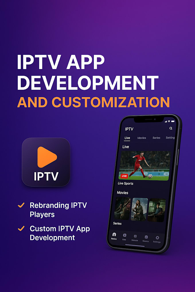 Customize iptv apps rebrand ibo player and provide iptv panel setup by ...