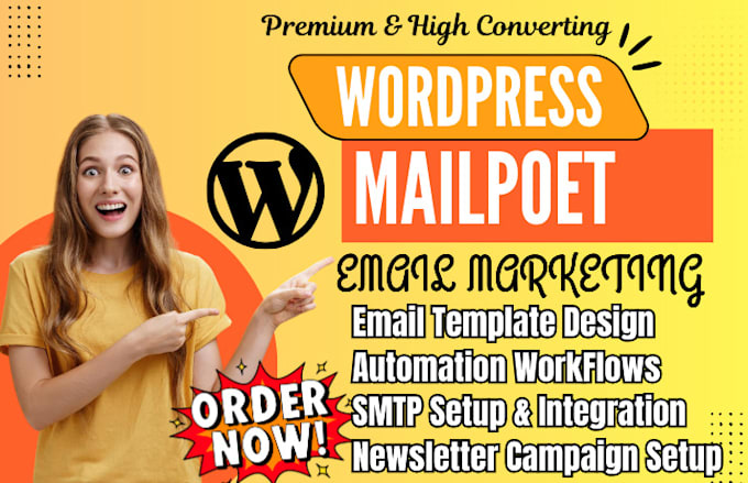do wordpress mailpoet email newsletter automation email template design smtp