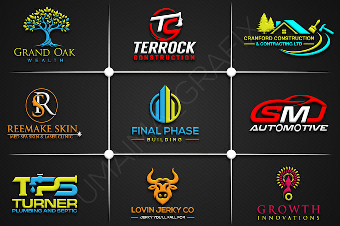 do modern minimalist and business logo design