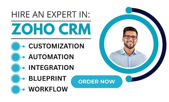 Setup zoho crm customization automation integration blueprint workflow ...