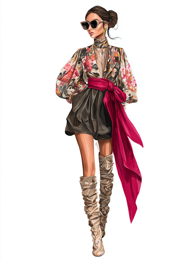 Do fashion illustration for your designs by Menachemtrain | Fiverr