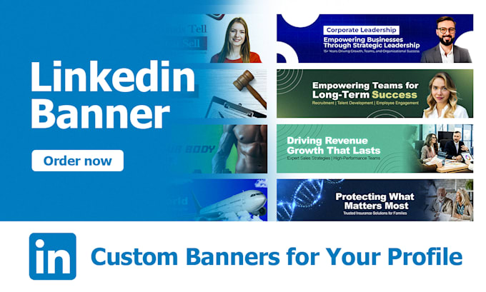 design linkedin banner, cover, header