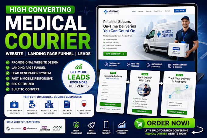 set up your medical courier booking system and mileage calculator