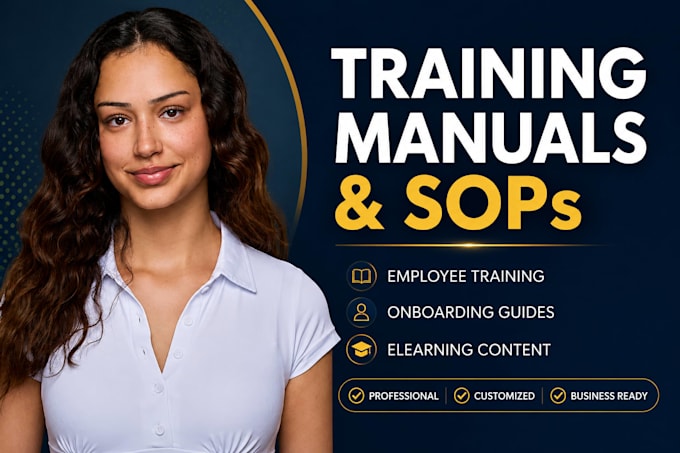create employee training manuals , sops, onboarding and elearning content