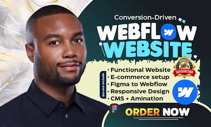 design, redesign, or develop webflow website, webflow expert, figma to webflow