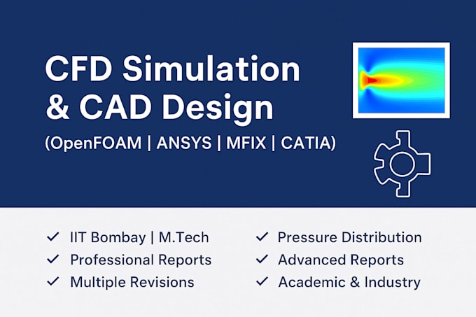 cfd simulation using openfoam, ansys, or mfix