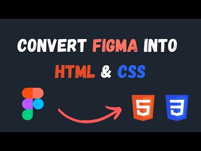 convert figma to html css and  psd to html css