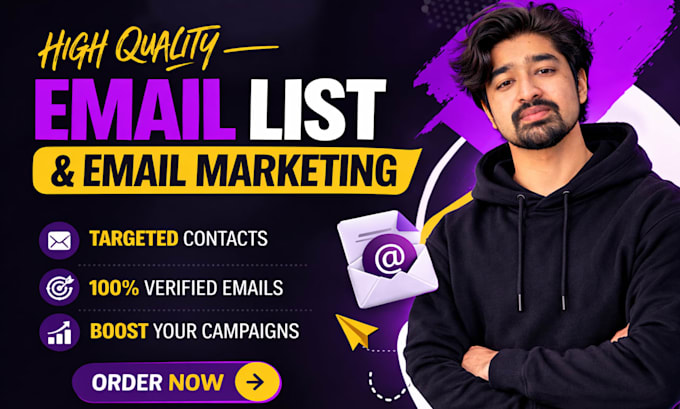 provide niche targeted email list for email marketing