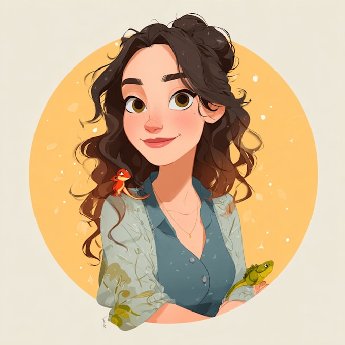 draw you cute disney portrait for streamer, bookwrite