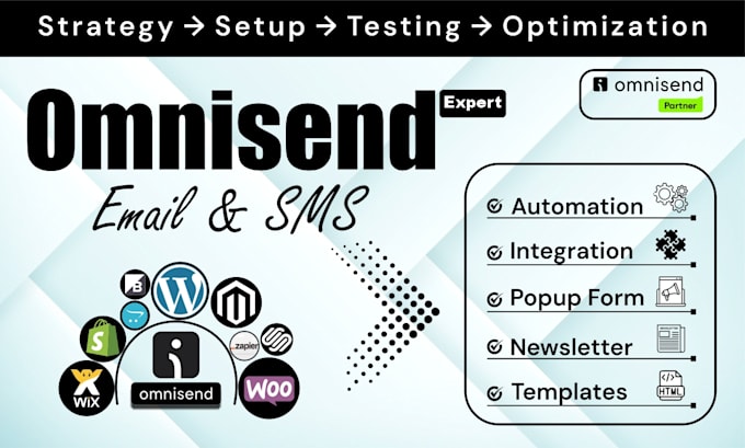 integrate and automate omnisend emails, SMS and push notifications
