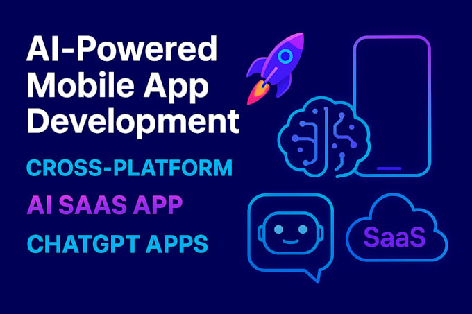 Develop ai powered mobile app, ai chatbot app, ai saas app with cross ...