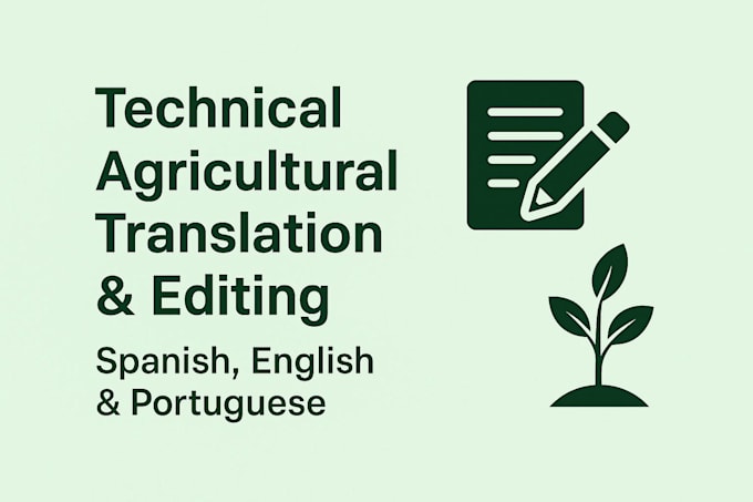 translate technical agricultural texts
