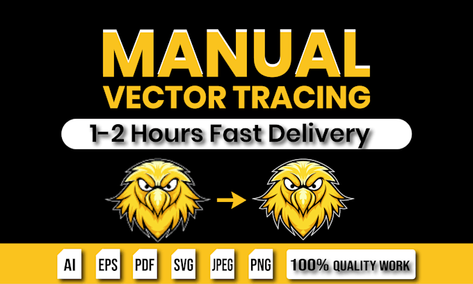 do premium manual vector tracing, redraw logo, and convert image to vector in ai