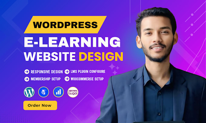 build wordpress elearning lms website with learndash, learnpress