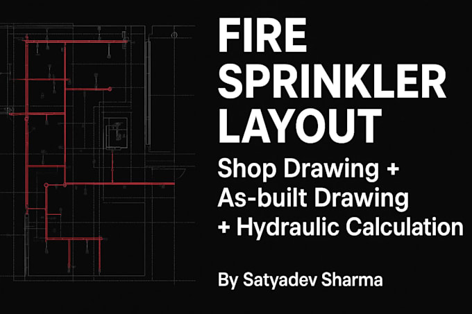 design fire sprinkler shop and as built drawing layout