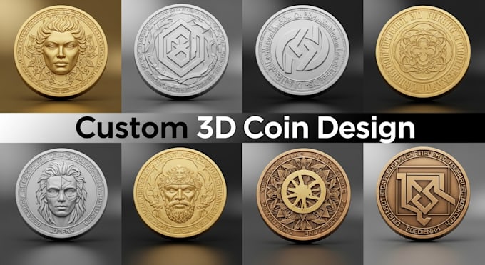 sculpt 3d printable coin, bas relief model, medallion, challenge coin, stl coin