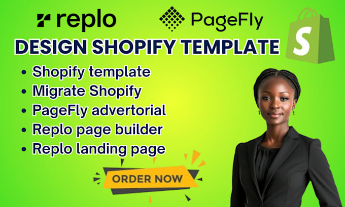 design shopify templates migrate stores build pagefly replo landing pages