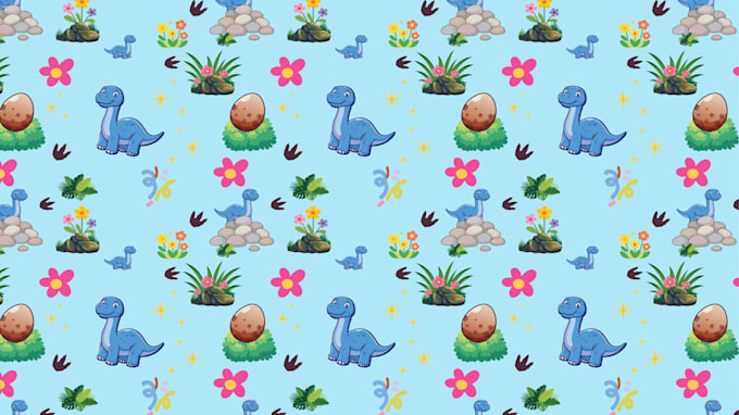 seamless vector pattern design for babies textile and fabrics