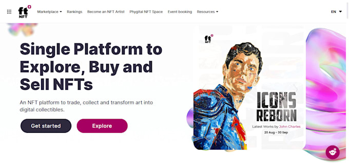 design nft art showcase and collection website minting website solana website