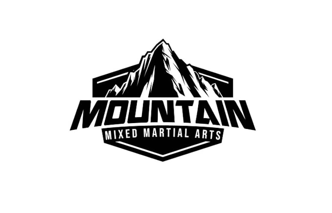 design mountain mixed martial arts logo