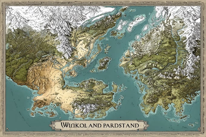 make an amazing world or regional custom fantasy map