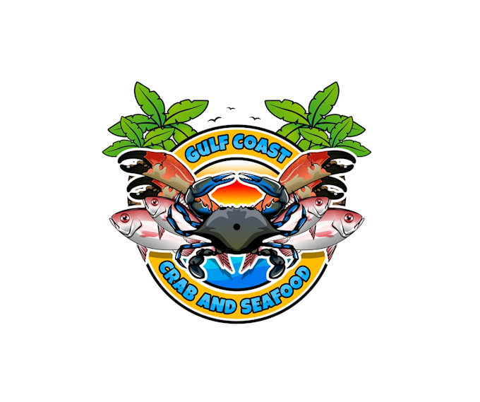 create exclusive and marvelous seafood logo design