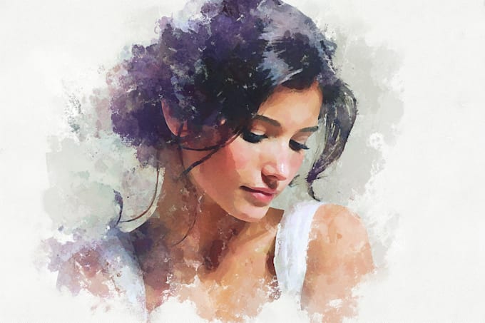 draw digital watercolor illustration