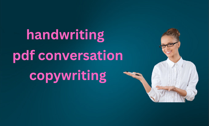do hand writing, copy paste work