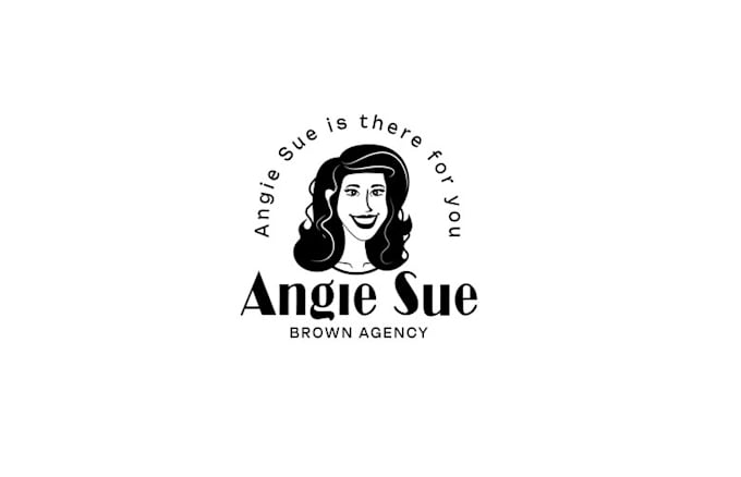 design unique feminine face logo