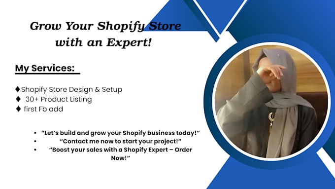be your expert shopify store designer and manager