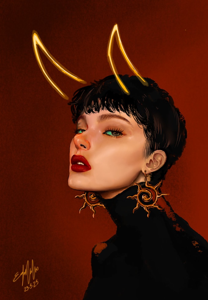 create artwork of your portrait, based on your ideas and visual concepts