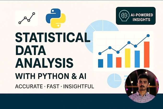 professionally do statistical data analysis using python and ai tools