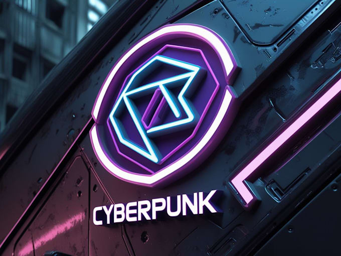 create a custom cyberpunk logo design